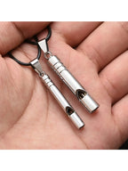 Titanium Emergency Whistle – Loud Keychain Tool for Outdoor Survival