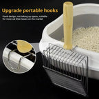 Stainless Steel Cat Litter Scoop – Long Handle Tool for Pet Waste Cleaning