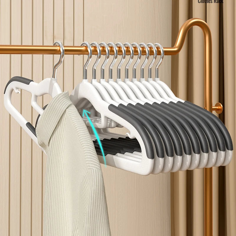 Non-Slip Metal Clothes Hangers – Round Notch Design for Suit and Coat Storage