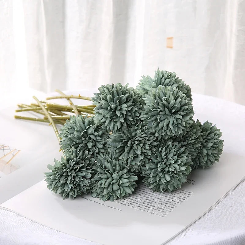 Artificial Dandelion Chrysanthemum Bouquet – Floral Decor for Home Wedding
