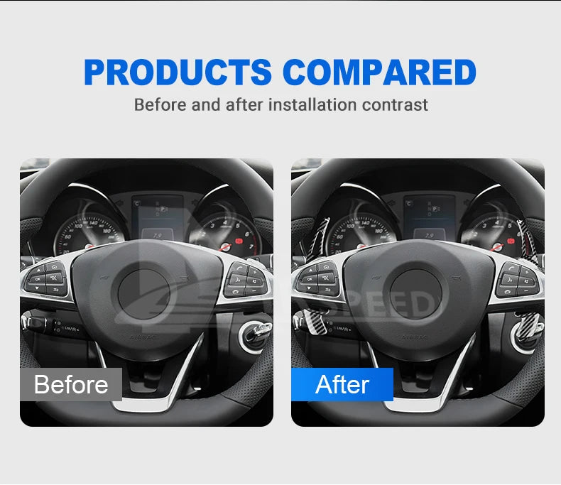 Carbon Fiber Steering Wheel Shift Paddles – Extended Shifters for Mercedes