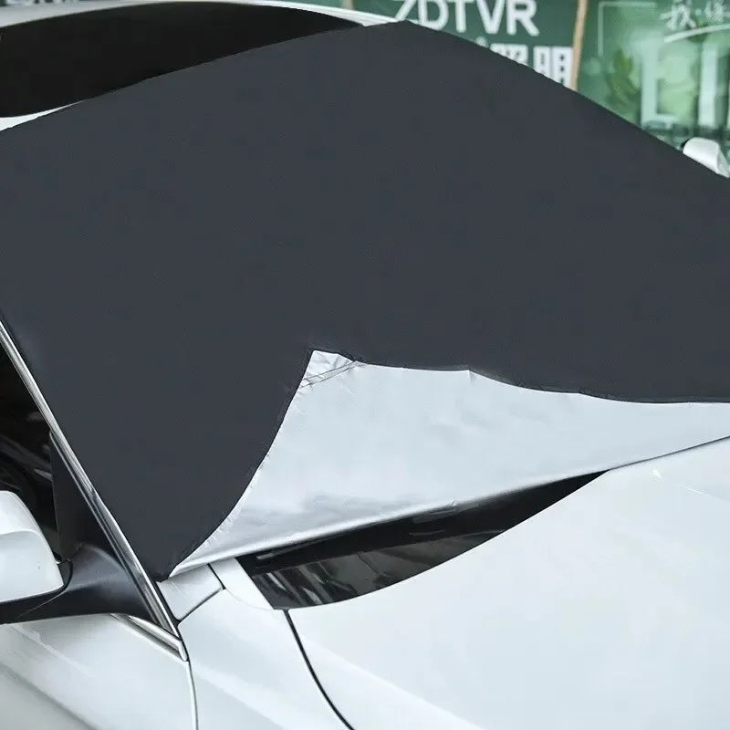 Magnetic Windshield Snow Cover – 210x120cm Waterproof Sunshade for Winter