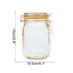 Reusable Mason Jar Zipper Bags – Leakproof Food Storage for Kitchen Snacks