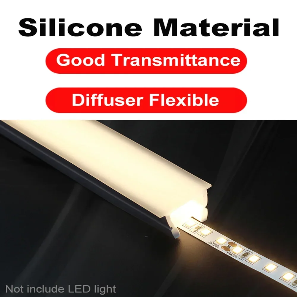 Silicone LED Neon Channel – Flexible Waterproof Housing for COB Strip Lights