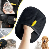Reusable Pet Hair Grooming Gloves – Double Sided Tool for Sofa and Carpet