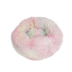 Round Plush Pet Bed – Soft Warm Sleeping Mat for Large Dogs and Cats