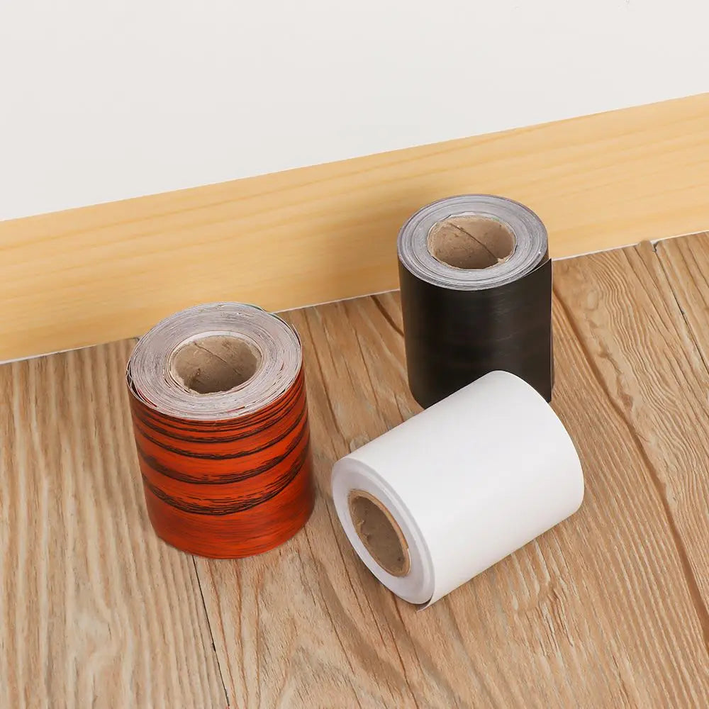 Self-Adhesive Wood Border Decal – Waterproof PVC Skirting for Home Decor