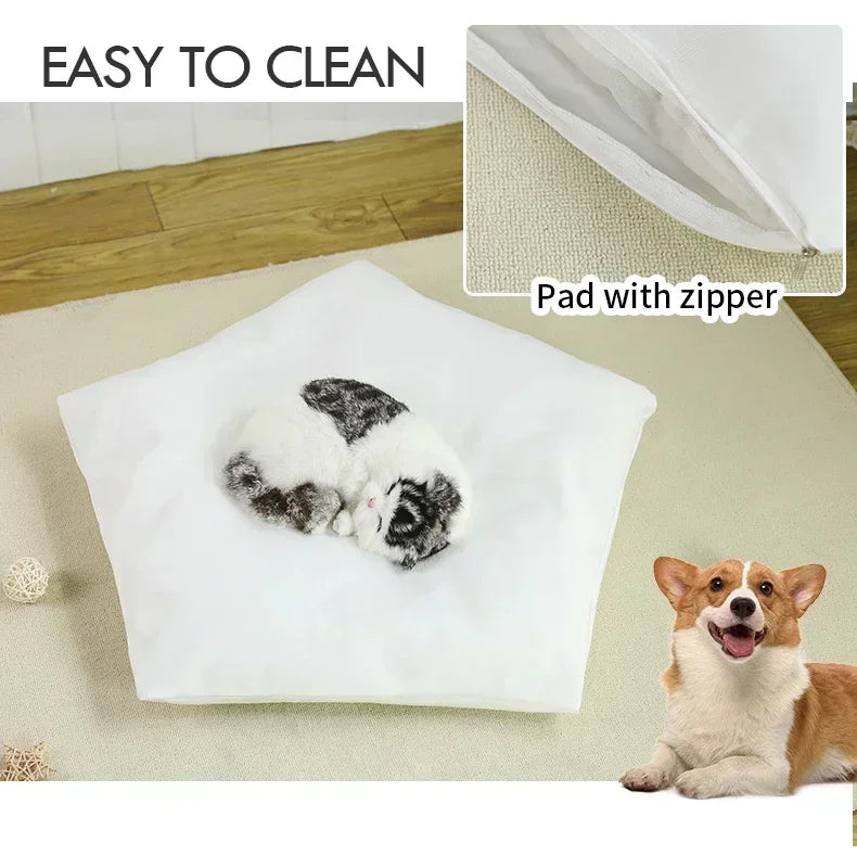 Portable Pet Teepee – Washable Indoor House for Cats and Small Dogs