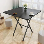 Foldable Square MDF Dining Table – Compact 4 Person Desk for Home Office