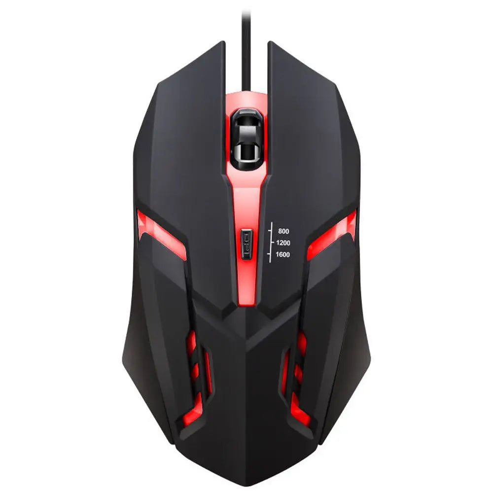 Wired LED Gaming Mouse – Ergonomic Backlit Optical Mouse for PC Desktop Laptop