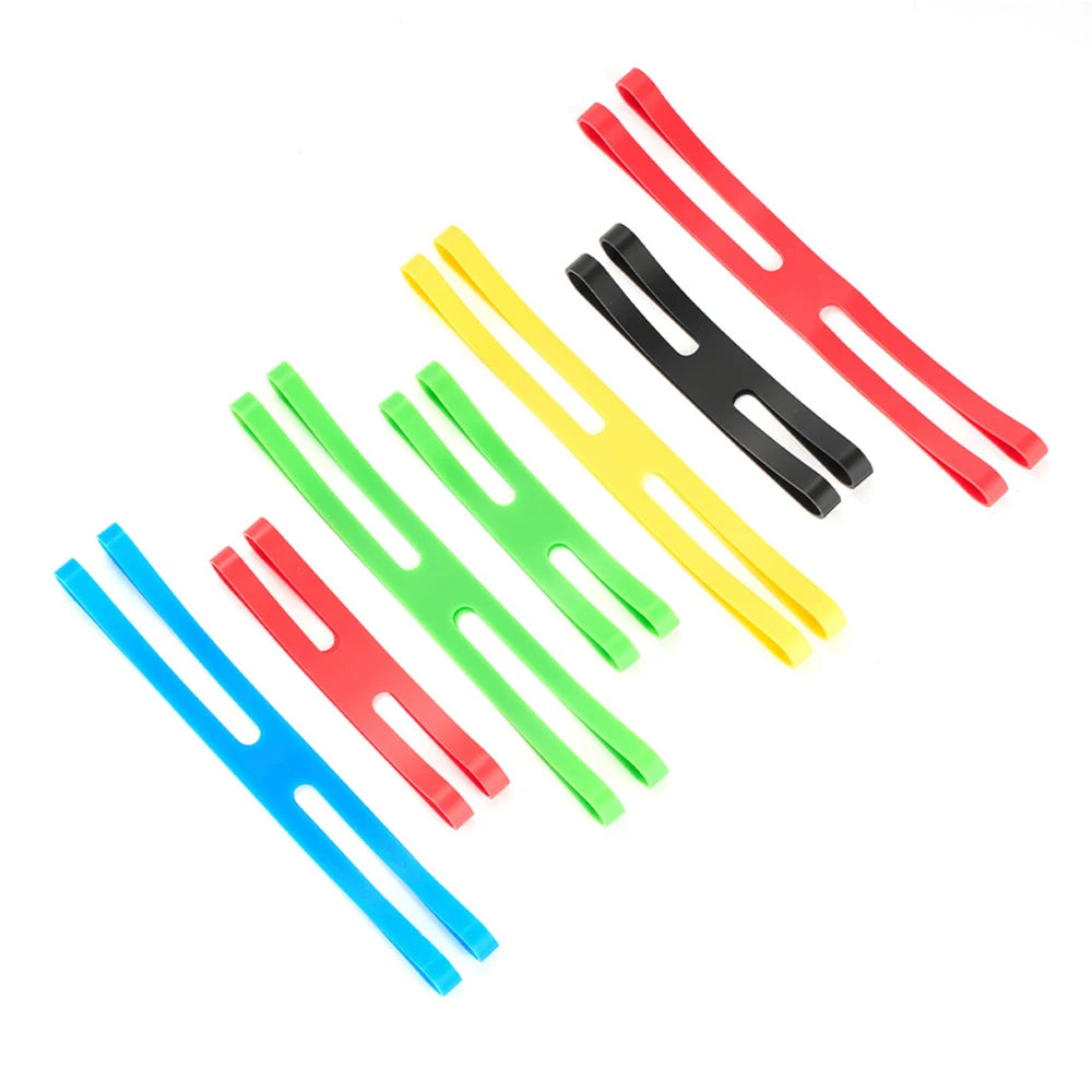 Silicone Cutlery Strap – H-Shaped Elastic Band for Outdoor Camping Tableware