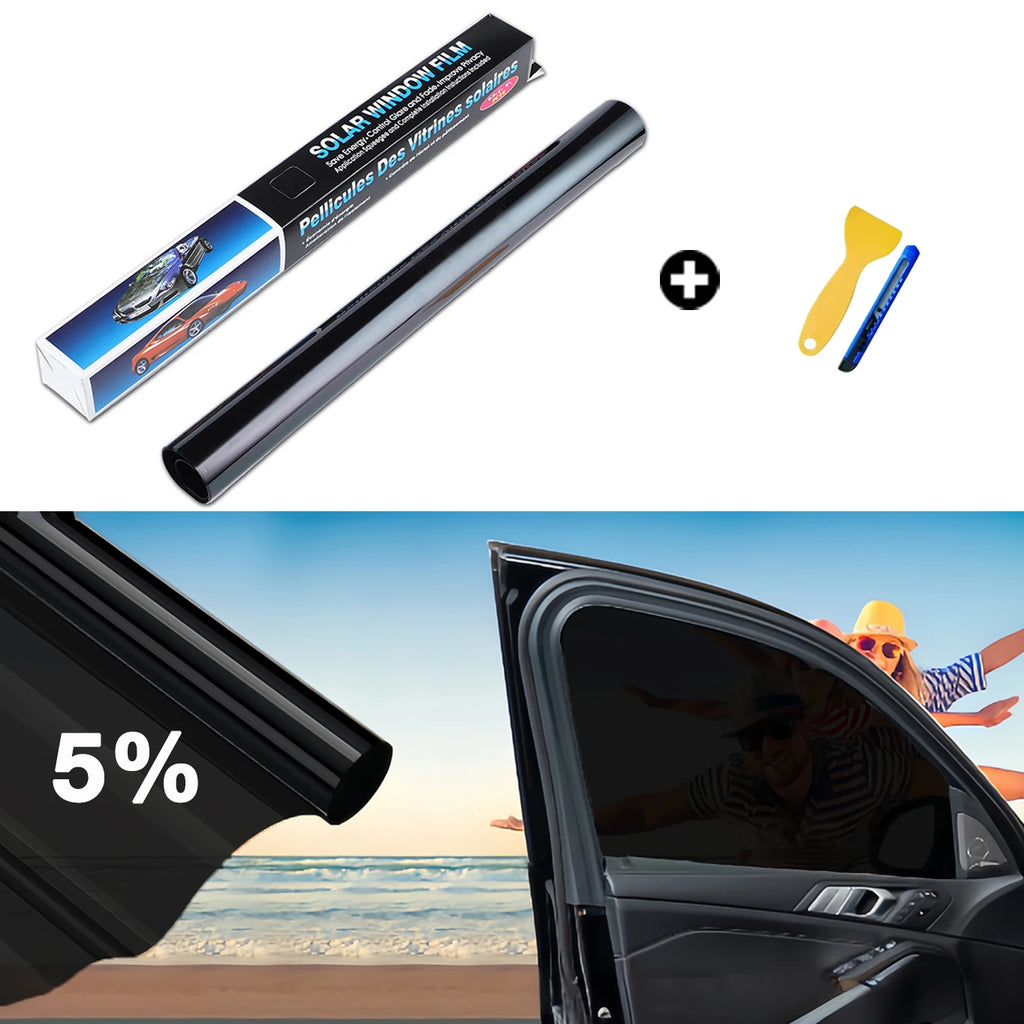Car Window Tint Film – UV Protection Vinyl for Privacy and Solar Heat Blocking