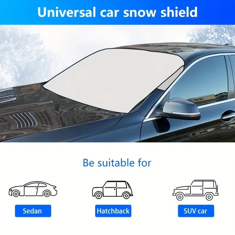 Universal Windshield Snow Cover – Waterproof Frost Protection for Winter Outdoors