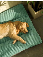 Corduroy Pet Sleeping Mat – Washable Winter Bed for Small to Large Dogs