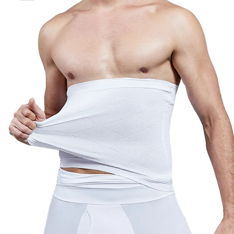 Men Tummy Control Waist Trainer – Compression Body Shaper for Gym Workout