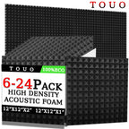 Acoustic Foam Pyramid Panels – Sound Insulation for Home Studio Recording