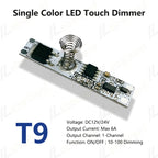 LED Touch Dimmer Switch – Aluminum 12V 24V Controller for Cabinet Lighting
