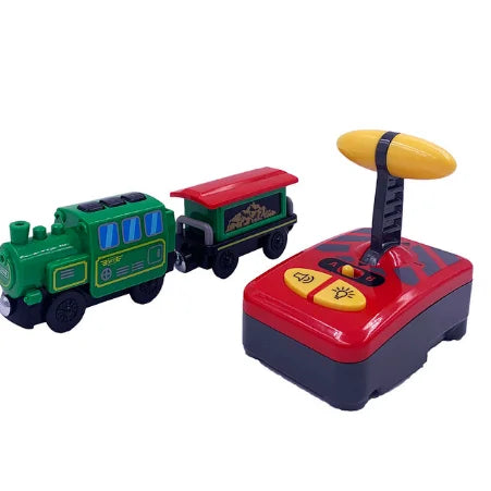 Magnetic RC Electric Train – Diecast Locomotive for Wooden Railway Tracks