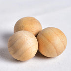 Natural Camphor Moth Repellent Balls – Wooden Cedar Pest Control for Wardrobe