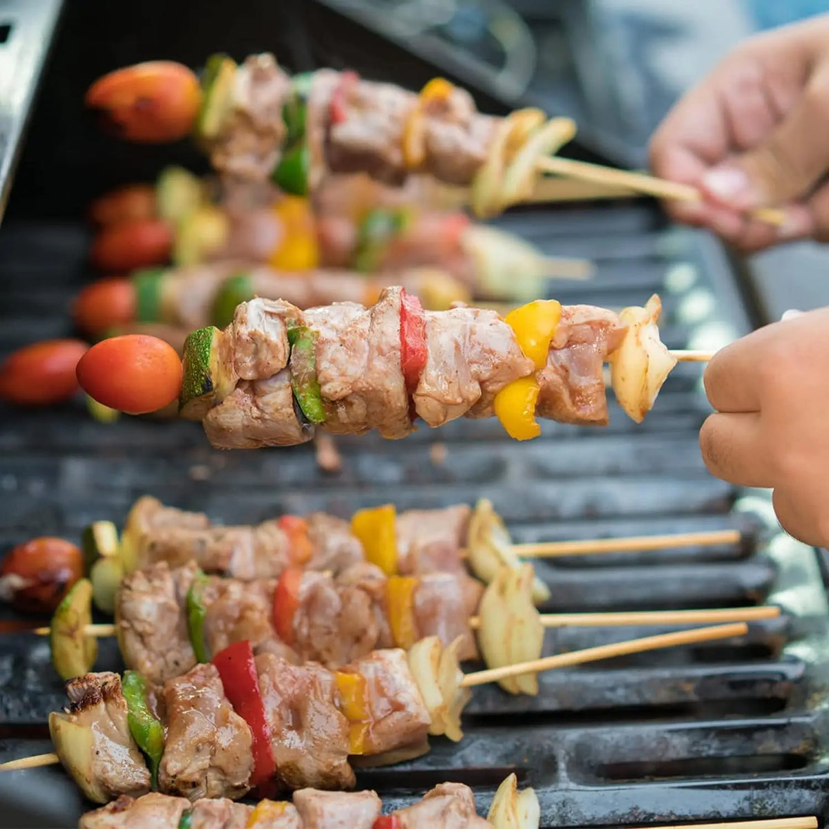 Natural Bamboo Skewers – Disposable Sticks for Grilling and BBQ Appetizers