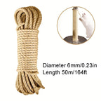 Natural Sisal Rope – Cat Scratching Cord for DIY Furniture Protection