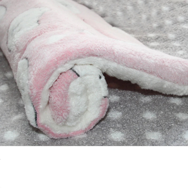 Flannel Dog Bed – Thickened Sleeping Mat for Small to Large Dogs and Cats