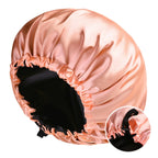 Silk Sleep Bonnet – Adjustable Double Layered Cap for Hair Protection