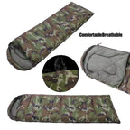 Camouflage Sleeping Bag – Dirt Proof Hooded Bedding for Outdoor Camping