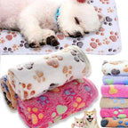 Soft Fluffy Pet Blanket – Cartoon Pattern Mat for Cats and Dogs