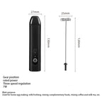 Electric Handheld Milk Frother – Portable Battery Foam Mixer for Coffee