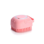 Silicone Pet Bathing Brush – Soft Massage Grooming Tool for Dog and Cat Cleaning