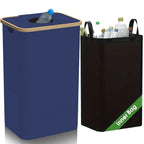 100L Kitchen Recycling Bin – Removable Tote Bags for Waste Sorting