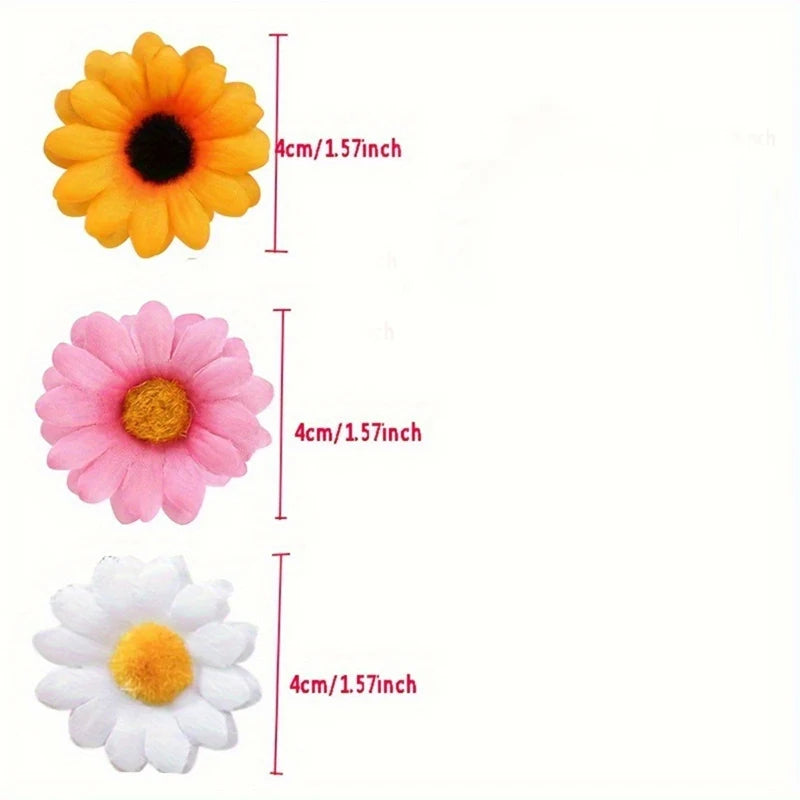 Silk Daisy Artificial Flowers – Floral Decorations for Wedding Home Decor