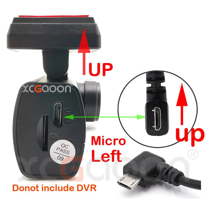 Dashcam Hardwire Kit – 12-24V USB Power Adapter for Parking Monitoring
