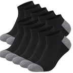 Color Block Boat Socks – Breathable Low Cut Ankle Socks for Men