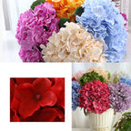 Silk Hydrangea Bouquet – 58cm Artificial Flowers for Wedding Home Decor