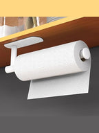 Adhesive Paper Towel Holder – Wall Mounted Rack for Kitchen and Bathroom