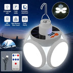 Portable Solar LED Folding Lantern – USB Rechargeable for Camping Emergency