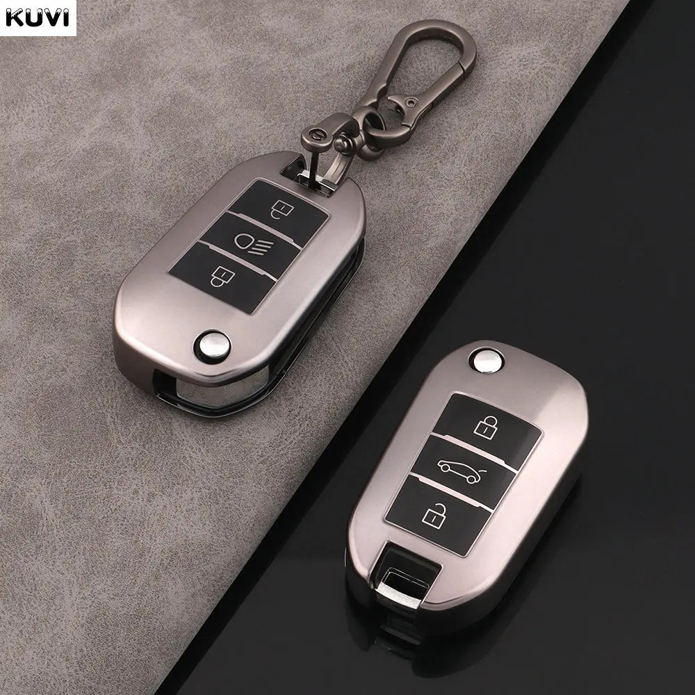 TPU Flip Key Case – Protective Shell for Peugeot and Citroen Car Remotes