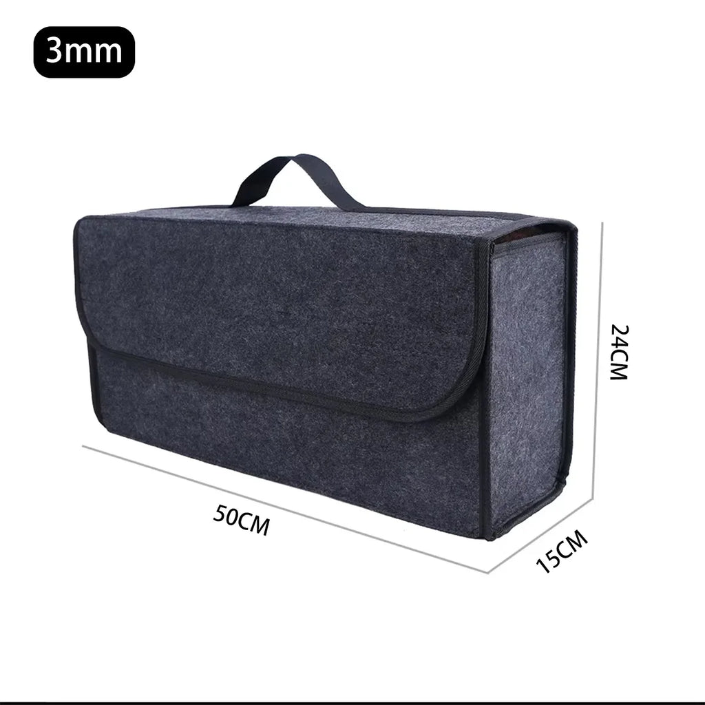 Enlarged Felt Car Storage Box – Thickened Organizer for Vehicle Essentials