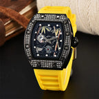 Bamboo Hollow Dial Quartz Watch – Fashionable Wooden Wristwatch for Men