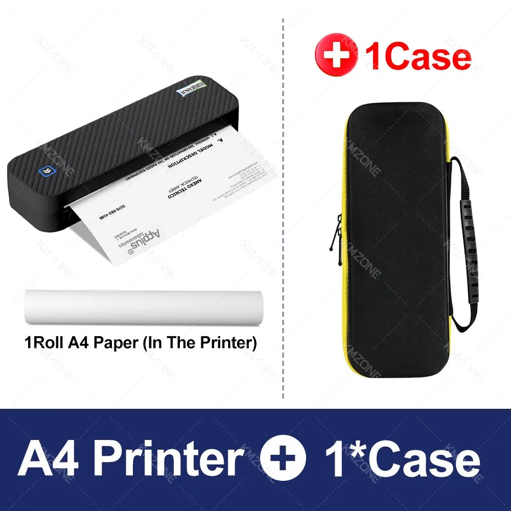 Portable A4 Thermal Printer – Bluetooth Photo and Document Maker for Office