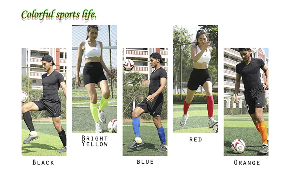 Honeycomb Soccer Shin Guards – Compression Calf Sleeves for Kids and Adults