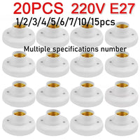 E27 Screw Light Bulb Socket – Ceiling Lamp Holder Base for Home Lighting