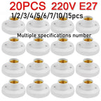 E27 Screw Light Bulb Socket – Ceiling Lamp Holder Base for Home Lighting