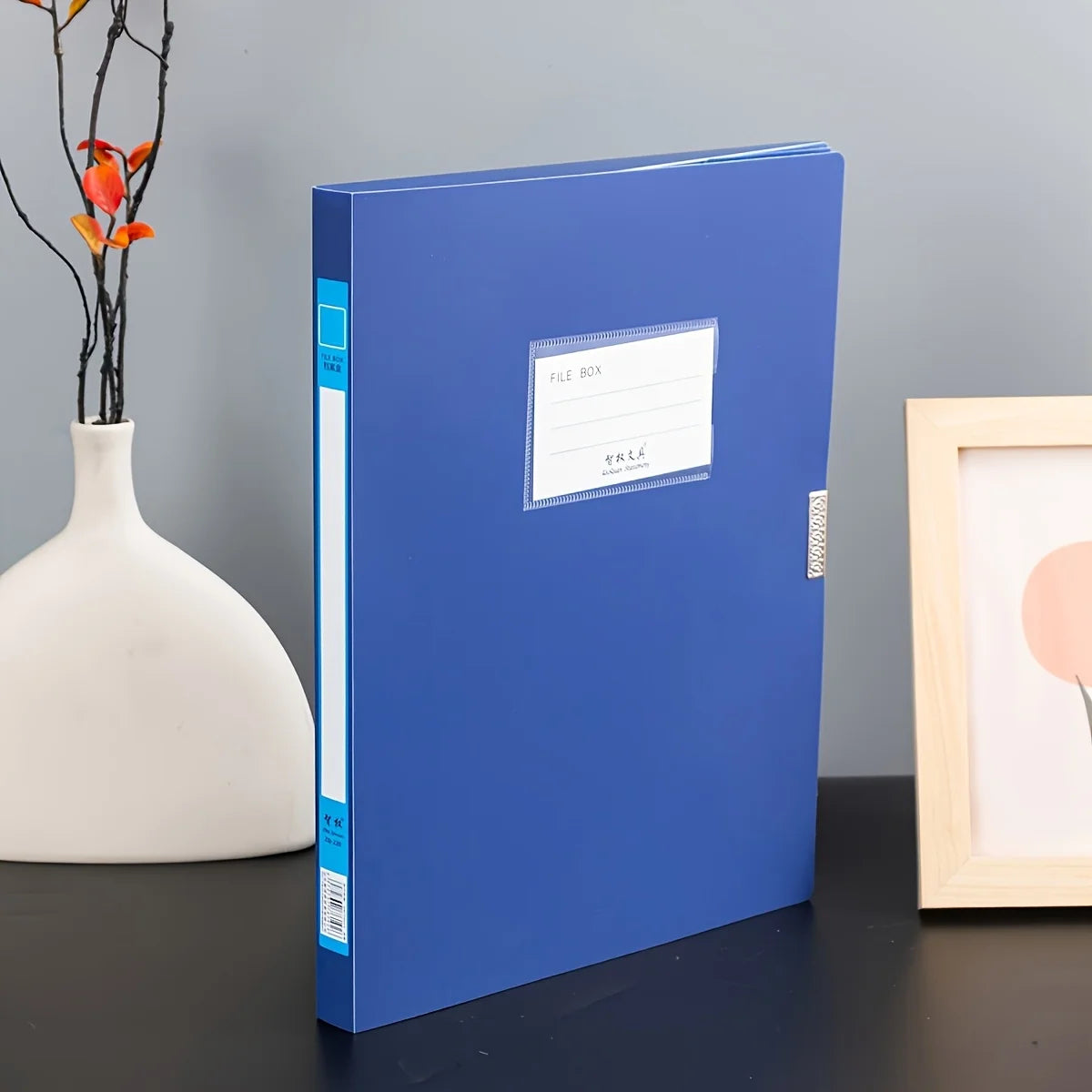 Foldable A4 File Folder – Large Capacity PP Document Storage for Office