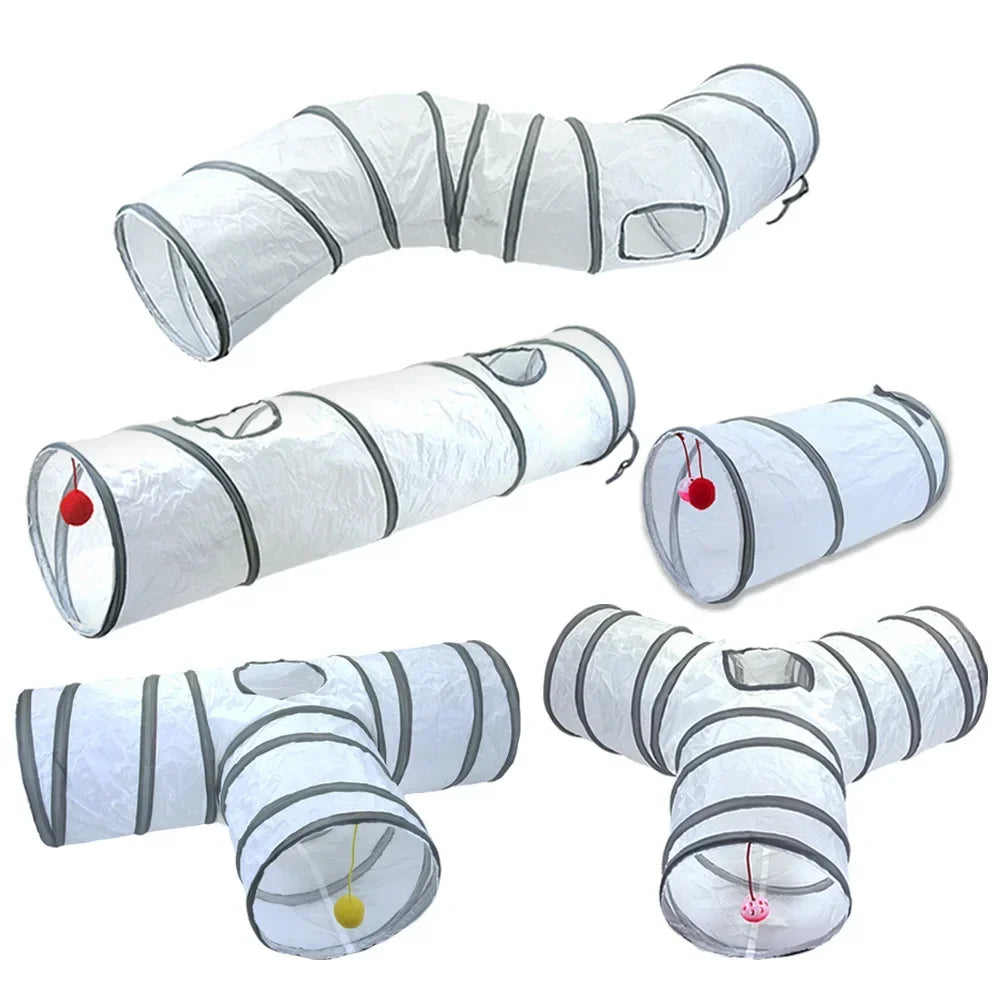 Foldable Pet Tunnel – Interactive Cat Toy for Indoor Training and Play