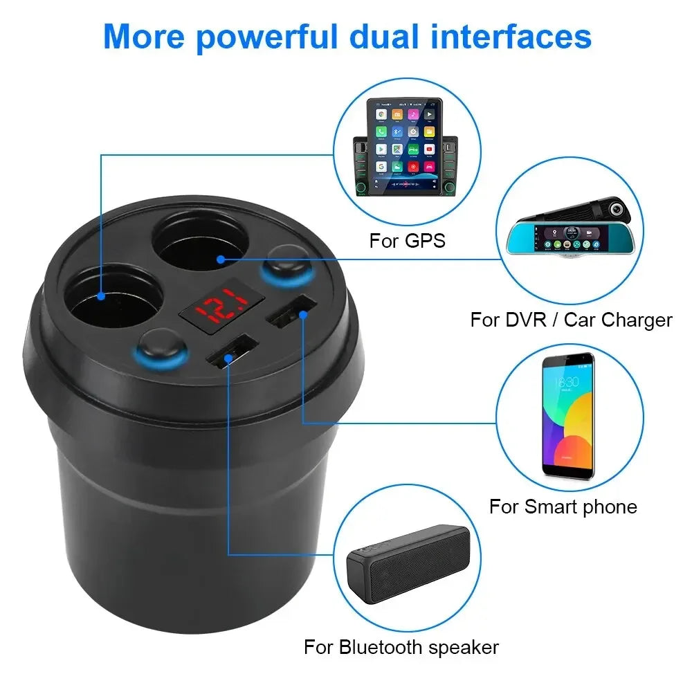 Dual USB Car Charger – 3.1A Fast Power Adapter for Mobile Devices