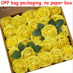 Artificial Rose Flowers – Stemmed Fake Roses for Wedding Bouquets and Decor