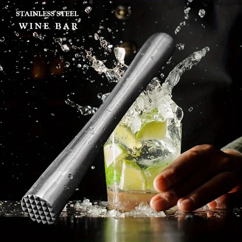 Stainless Steel Cocktail Muddler – Professional Barware for Home Bartending
